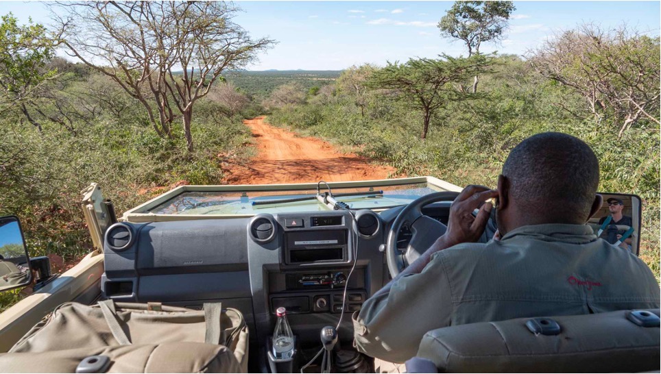 A game drive on Okonjima Nature Reserve